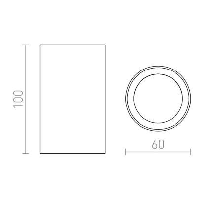 RED - Design Rendl - R12668 - Kohtvalgusti GAYA 1xGU10/35W/230V