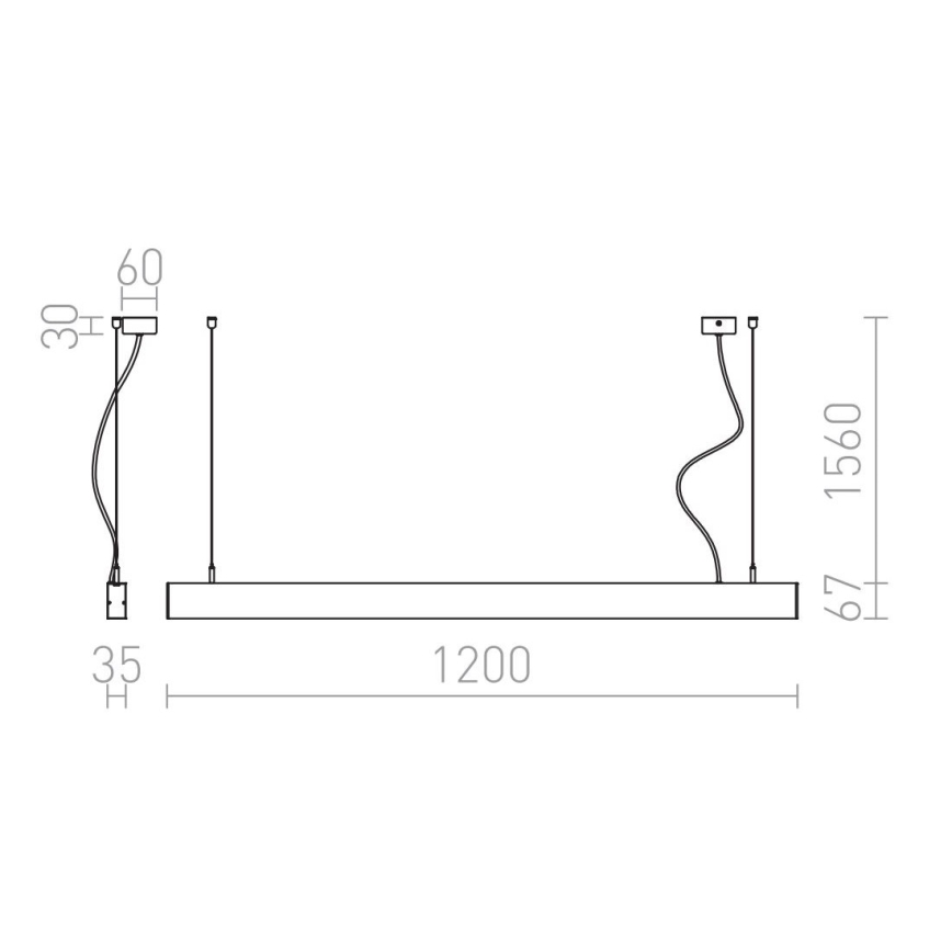 RED - Design Rendl - R12718 - LED Lühter PESANTE LED/40W/230V