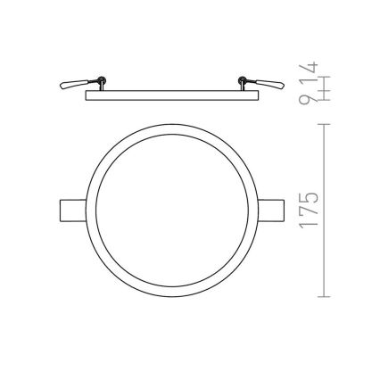 RED - Design Rendl - R12765 - LED Süvistatav valgusti HUE LED/18W/230V