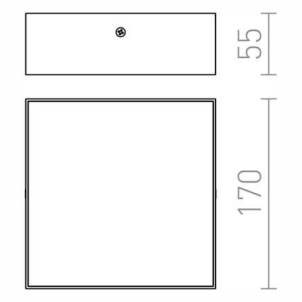 RED - Design Rendl - R12849 - LED Laevalgusti LARISA LED/15W/230V must