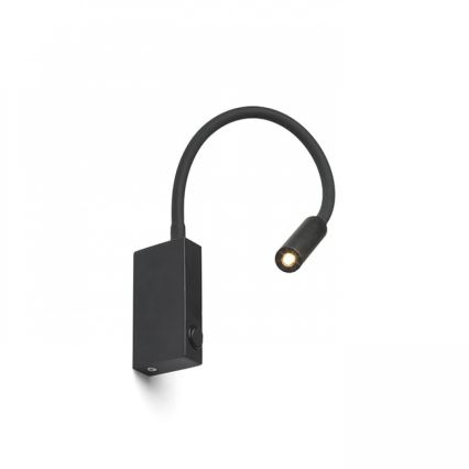 RED - Design Rendl - R12945 - LED Paindlik väike lamp EKE LED/3W/230V must