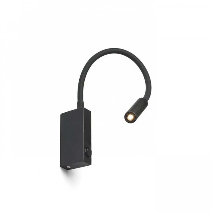 RED - Design Rendl - R12945 - LED Paindlik väike lamp EKE LED/3W/230V must