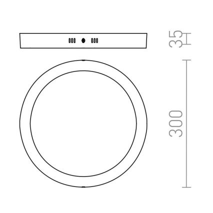 RED - Design Rendl - R12973 - LED Laevalgusti SOCORRO LED/24W/230V