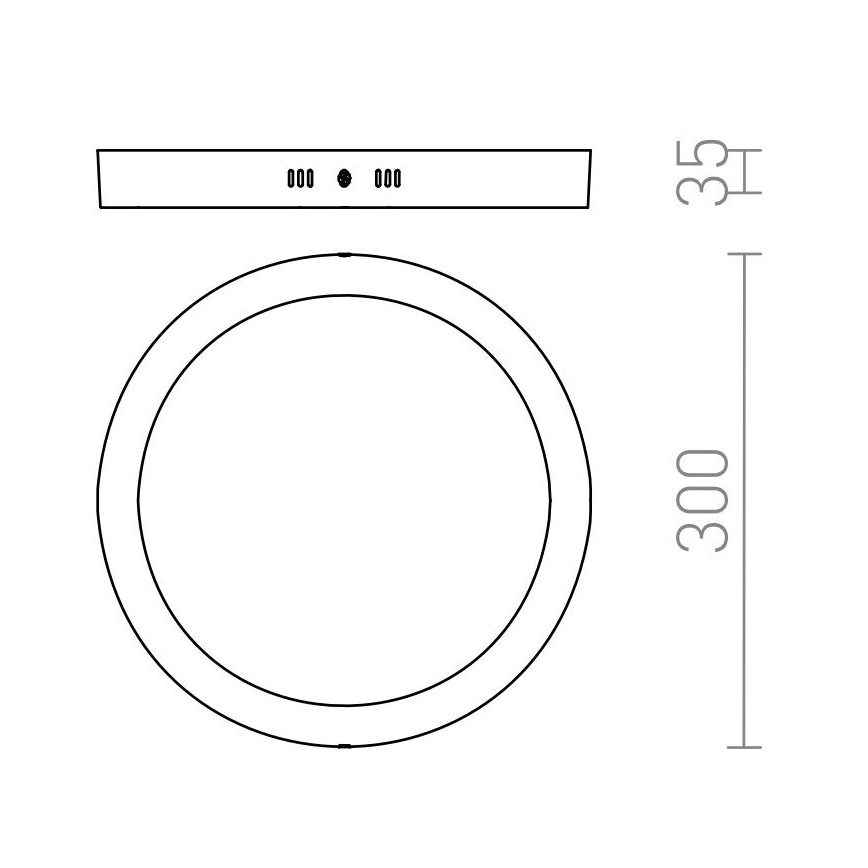 RED - Design Rendl - R12973 - LED Laevalgusti SOCORRO LED/24W/230V