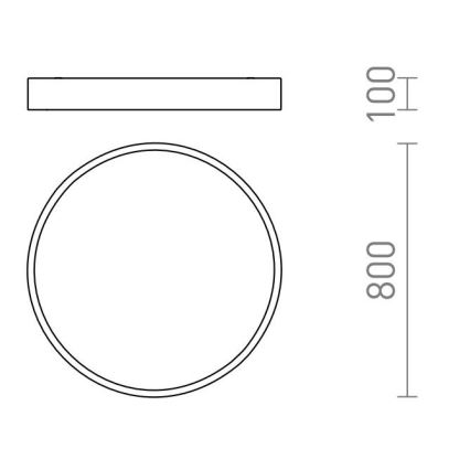 RED - Design Rendl - R13334 - LED Laevalgusti MEZZO LED/100W/230V valge