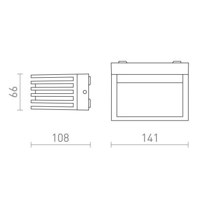 RED -Design Rendl - R13564- LED Väli seinavalgusti CLAIRE LED/6W/230V IP54