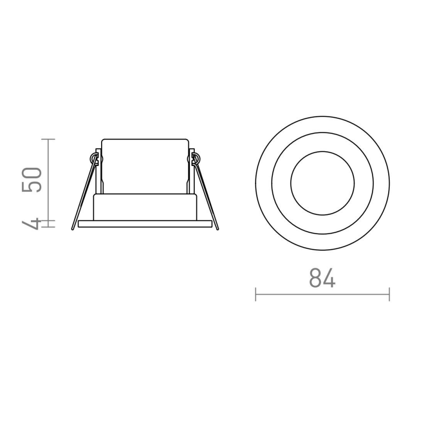 RED - Design Rendl - R13602 - LED Vannitoa süvistatav valgusti BELLA LED/11W/230V IP65