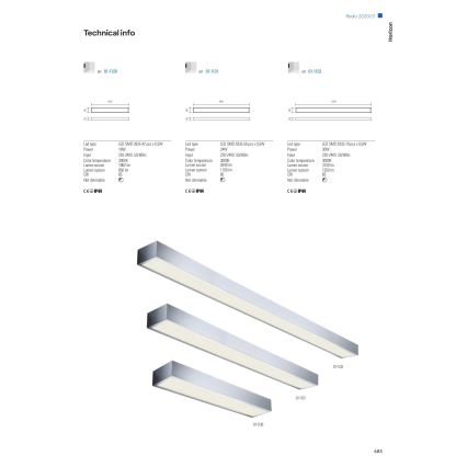 Redo 01-1132 - LED Peeglivalgustus vannituppa HORIZON LED/30W/230V 120 cm IP44