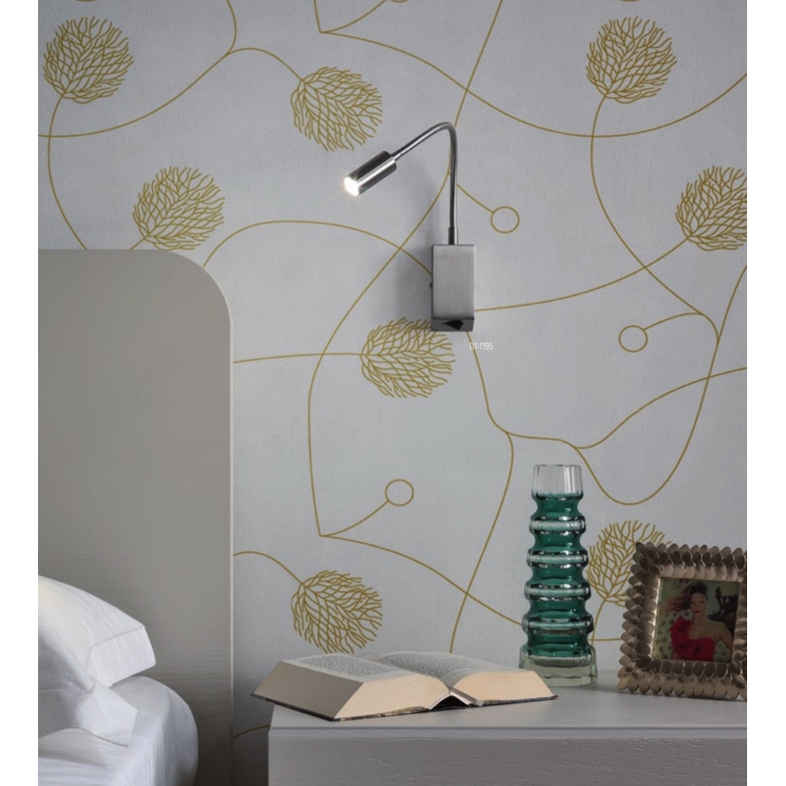 Redo 01-1195 - LED Paindlik väike lamp HELLO LED/3W/230V matt kroom