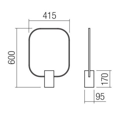 Redo 01-1226 - LED-hämardatav laualamp DOM LED/21W/230V valge