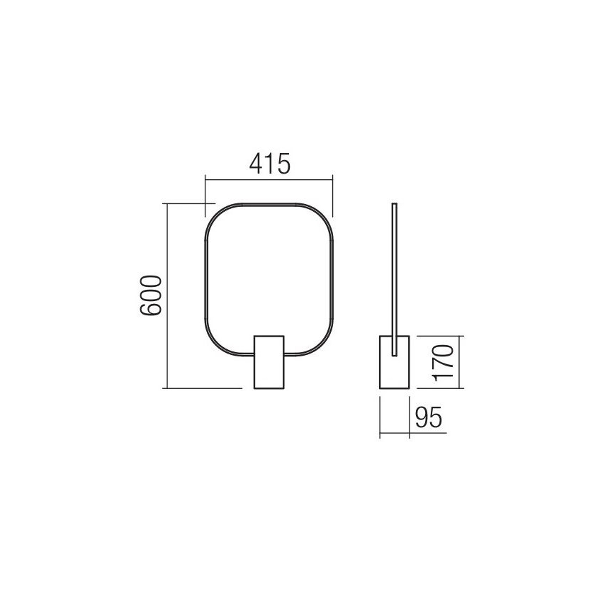 Redo 01-1226 - LED-hämardatav laualamp DOM LED/21W/230V valge