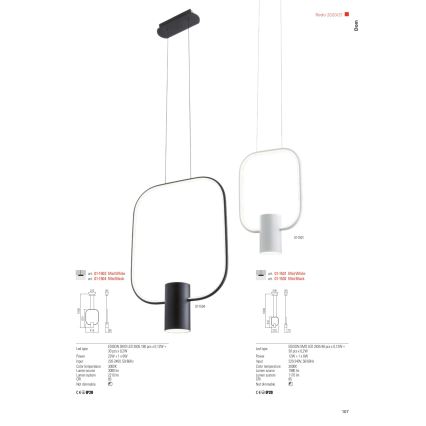 Redo 01-1227 - Hämardatav LED laualamp DOM LED/21W/230V must