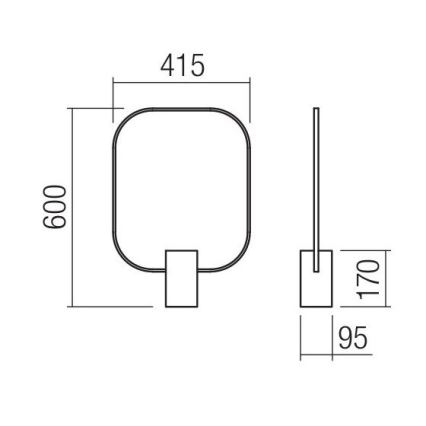 Redo 01-1227 - Hämardatav LED laualamp DOM LED/21W/230V must