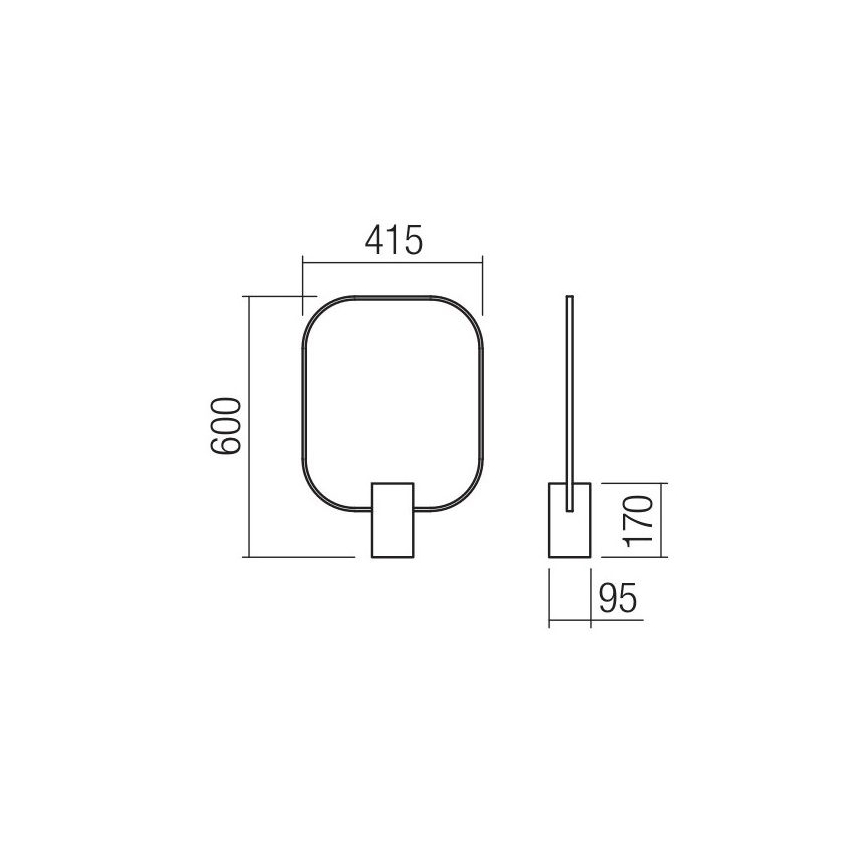 Redo 01-1227 - Hämardatav LED laualamp DOM LED/21W/230V must