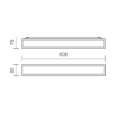 Redo 01-1233 - Seinavalgusti vannituppa EGO 3xE14/28W/230V IP44