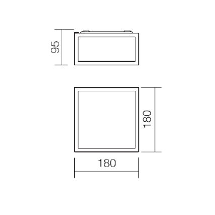 Redo 01-1236 - LED vannitoa laelamp EGO LED/12W/230V IP44 läikiv kroom
