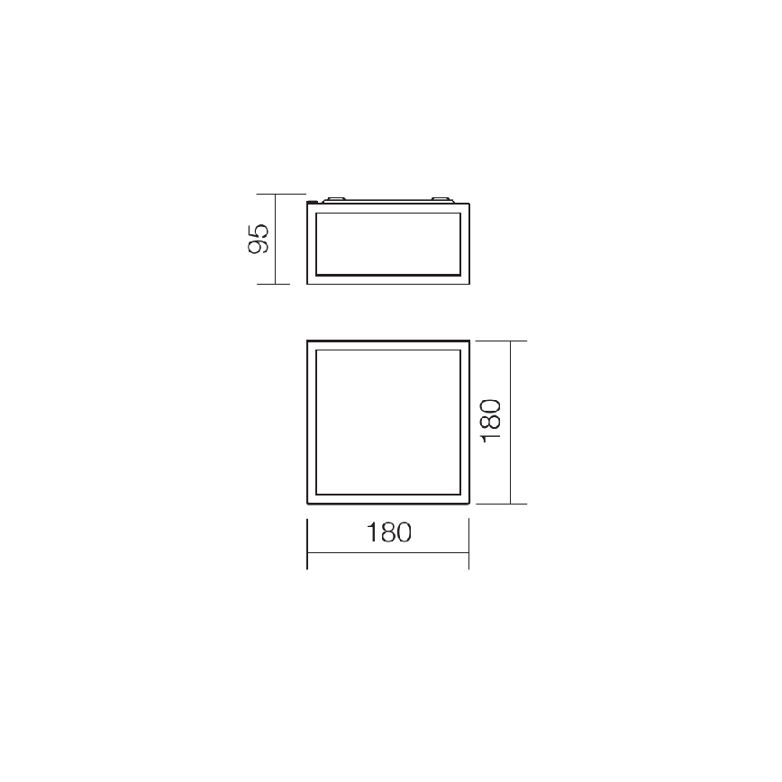 Redo 01-1236 - LED vannitoa laelamp EGO LED/12W/230V IP44 läikiv kroom