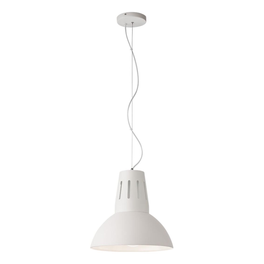 Redo 01-1282 - Rippvalgusti PEEP kaablil 1xE27/42W/230V, läbimõõt 34,5 cm, valge