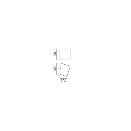 Redo 01-1318 - LED Seinavalgusti TOBIKO LED/6W/230V CRI 90 must