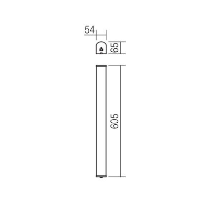 Redo 01-1392 - LED Seinavalgusti vannituppa MARKER LED/10W/230V IP44