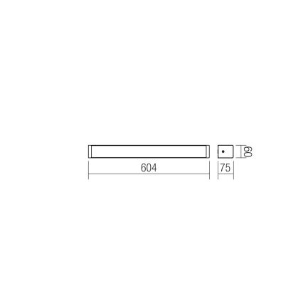 Redo 01-1424 - LED-seinavalgusti vannituppa LEDO 1xLED/16W/230V IP44