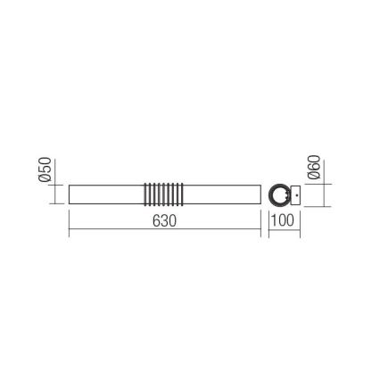 Redo 01-1431 - LED Seinavalgusti AVANCE LED/14W/230V 63 cm valge