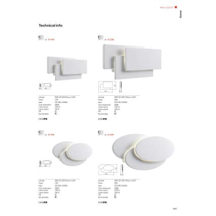 Redo 01-1445 - LED seinavalgusti GAMER LED/12W/230V