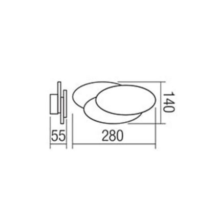 Redo 01-1445 - LED seinavalgusti GAMER LED/12W/230V