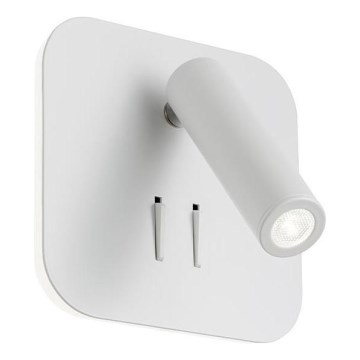 Redo 01-1491 - LED seinavalgusti QUDA LED/6W/230V + LED/3W CRI 90 valge