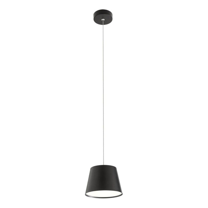 Redo 01-1496 - LED-lühter riputuskaablil LOLLI LED/6W/230V, läbimõõt 14 cm, must