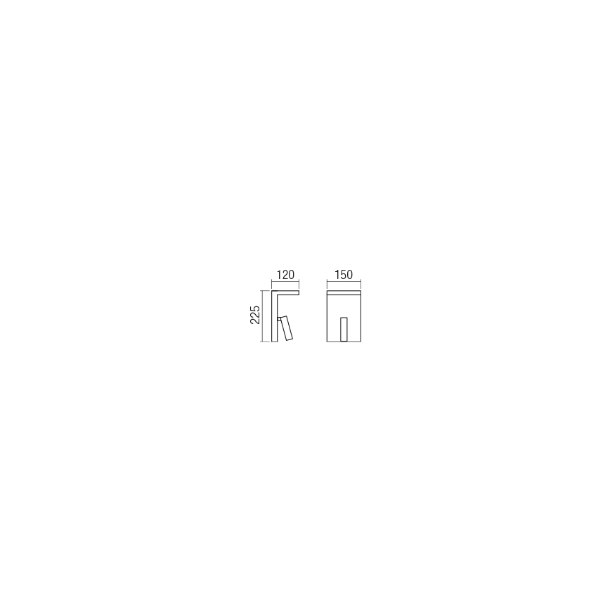 Redo 01-1500 - LED Kohtvalgusti seinale AGOS LED/6W/230V + LED/3,2W USB must