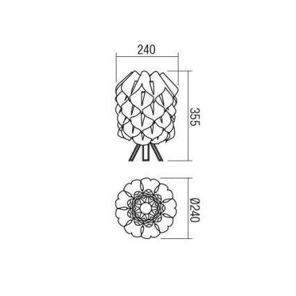 Redo 01-1523 - Laualamp INBO 1xE27/28W/230V valge