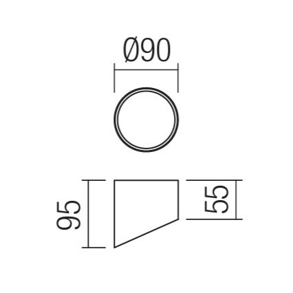 Redo 01-1625 - LED-punktvalgusti UTO LED/6W/230V läbimõõduga 9 cm, valge
