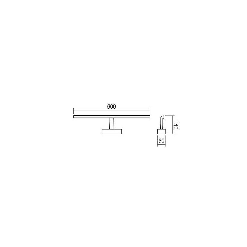 Redo 01-1671 - LED-peeglivalgustus vannituppa NEPTUNE LED/12W/230V IP44