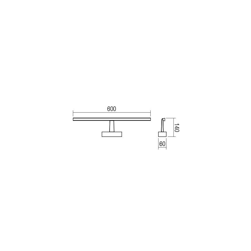 Redo 01-1673 - LED-peeglivalgustus vannituppa NEPTUNE LED/12W/230V IP44