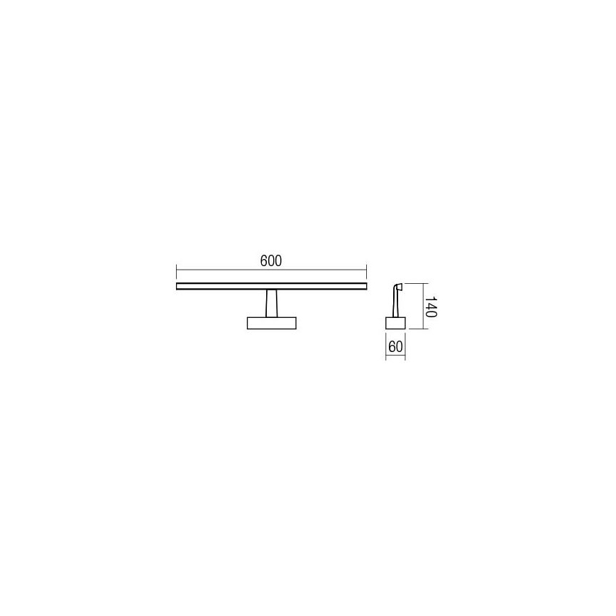 Redo 01-1674 - LED-peeglivalgustus vannituppa NEPTUNE LED/12W/230V IP44