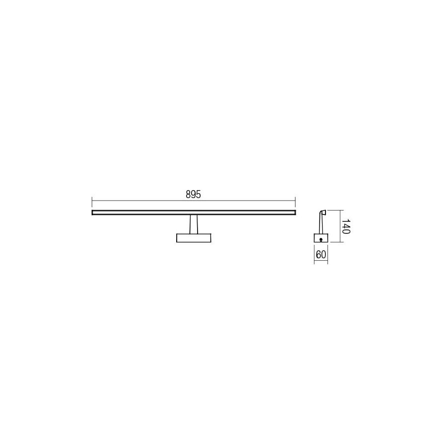 Redo 01-1677 - LED-peeglivalgusti vannituppa NEPTUNE 1xLED/18W/230V IP44