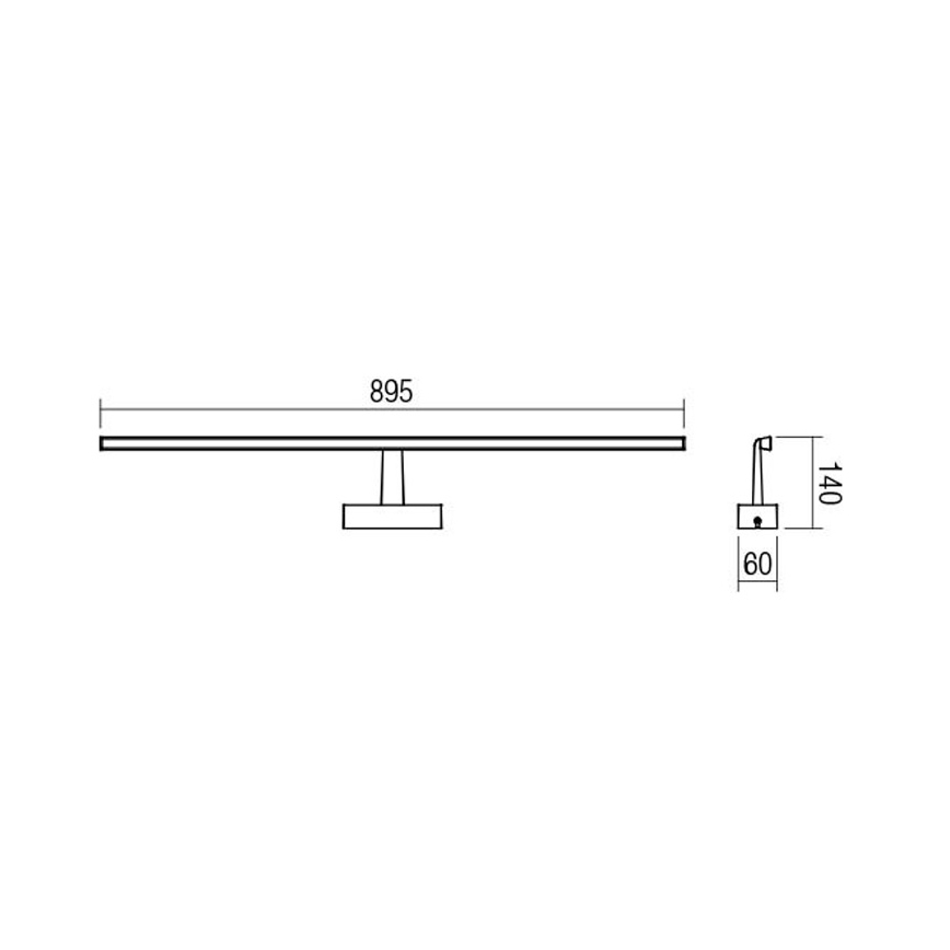 Redo 01-1678 - LED-peeglivalgustus vannituppa NEPTUNE 1xLED/18W/230V IP44