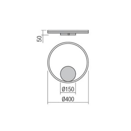 Redo 01-1699 - LED Seinavalgusti ORBIT LED/28W/230V