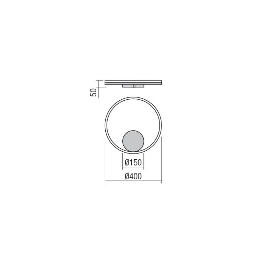 Redo 01-1699 - LED Seinavalgusti ORBIT LED/28W/230V