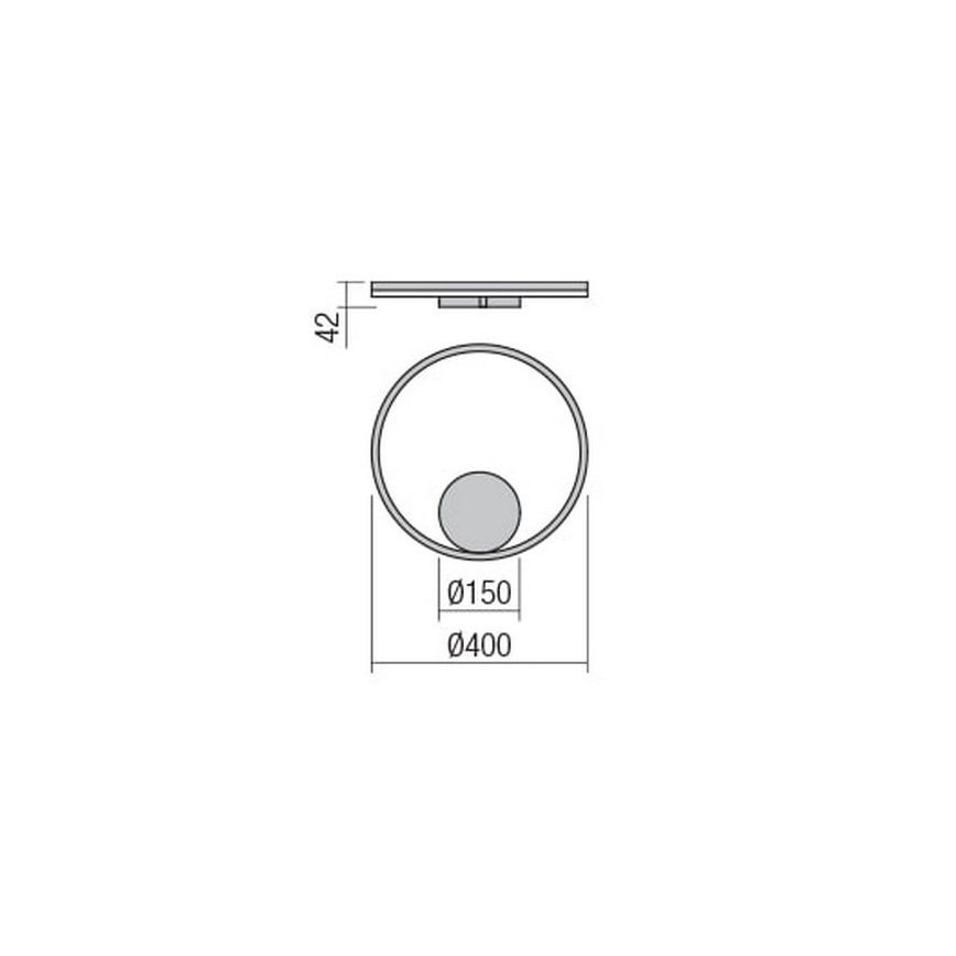 Redo 01-1701 - LED Seinavalgusti ORBIT LED/28W/230V
