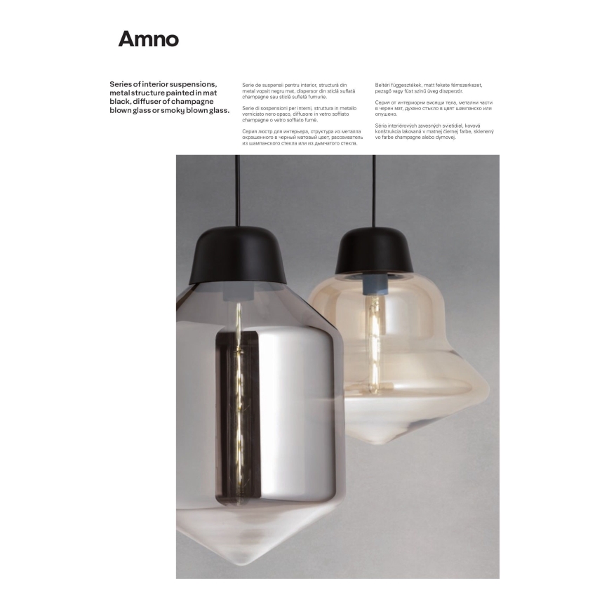 Redo 01-1770 - Rippvalgusti kaablil AMNO 1xE27/42W/230V, läbimõõt 33 cm, beež