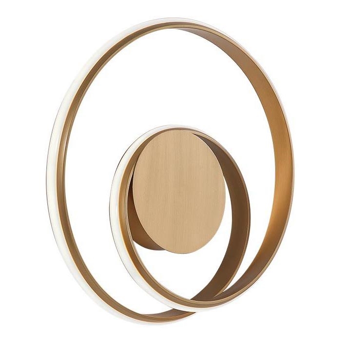 Redo 01-1790 - LED hämardatav seinavalgusti TORSION LED/27W/230V läbimõõt 40 cm pronksviimistlusega