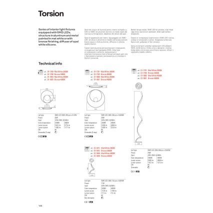 redo 01-1791 - hämardatav LED laevalgusti TORSION 1xLED/30W/230V