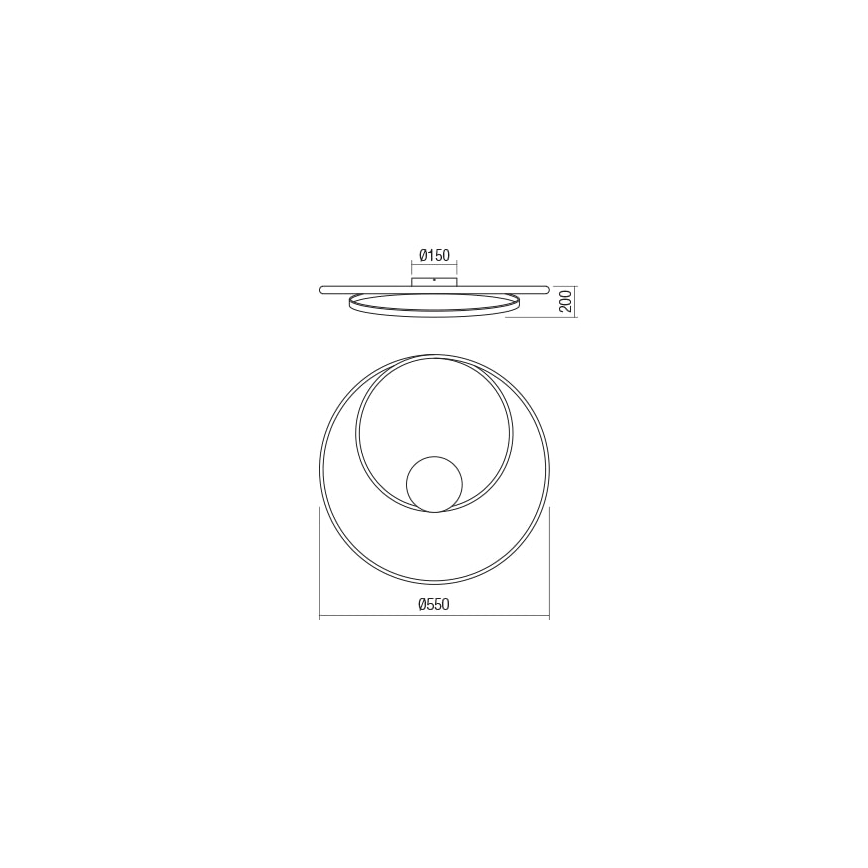 Redo 01-1792 - LED Hämardatav laevalgusti TORSION LED/30W/230V pronks