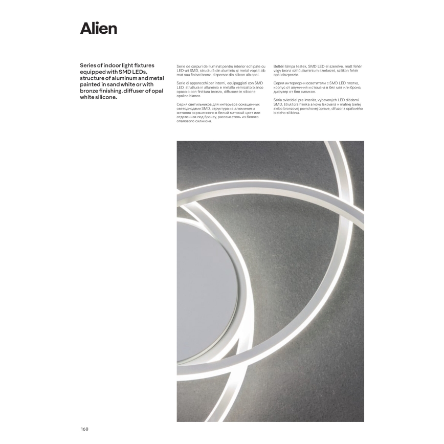 Redo 01-1801 - LED Hämardatav laevalgusti ALIEN LED/60W/230V 3000K d. 70 cm valge