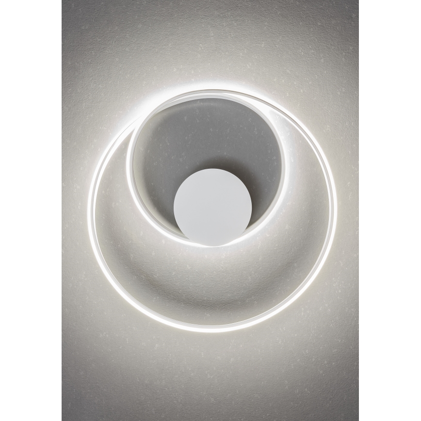 Redo 01-1886 - LED-hämardatav laevalgusti TORSION LED/29W/230V 4000K Ø 55 cm valge