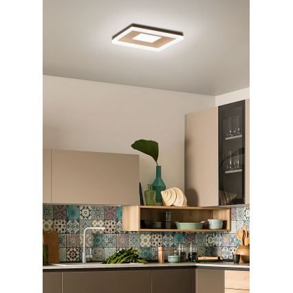 Redo 01-2000 - LED hämardatav laelamp MAYA LED/55W/230V 51x51 cm kuldne