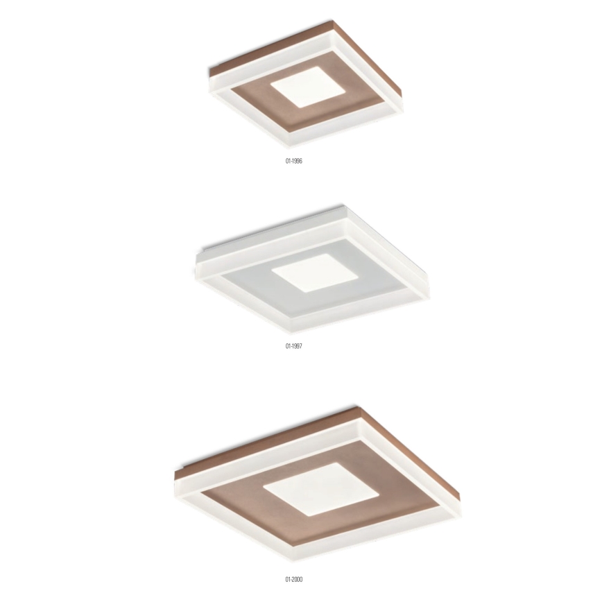 Redo 01-2000 - LED hämardatav laelamp MAYA LED/55W/230V 51x51 cm kuldne