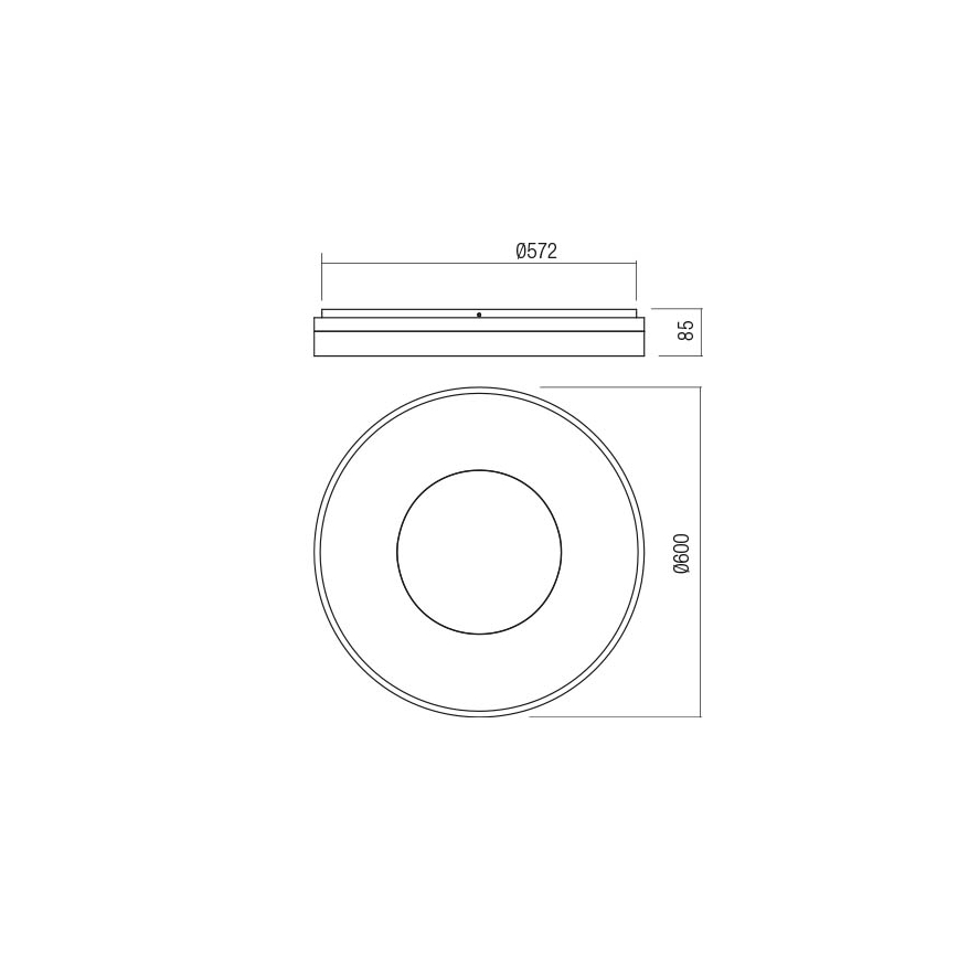 Redo 01-2004 - Hämardatav LED-laelamp MAYA LED/75W/230V, läbimõõt 60 cm, kuldne
